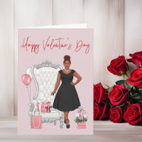 Saint Valentin Africaine Américaine Femme
