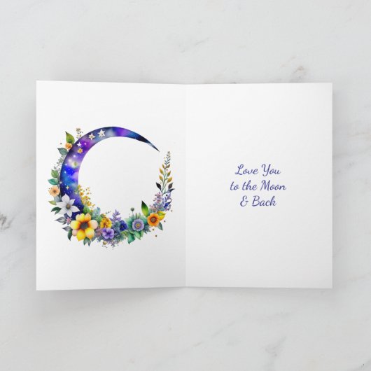 Carte Saint-Valentin | Aimez-vous la Lune (Intérieur)