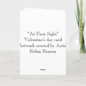 Carte Saint Valentin "At First Sight" (Dos)