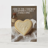 Carte Saint-Valentin au fromage (Devant)