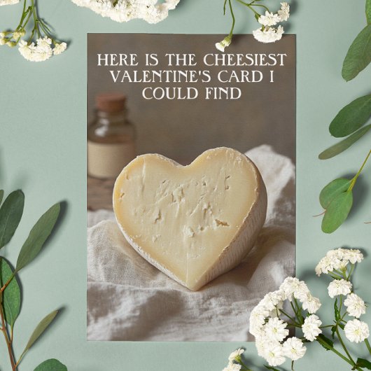 Carte Saint-Valentin au fromage
