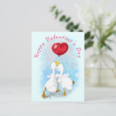 Carte Saint Valentin avec Couple Duck Love (Debout devant)