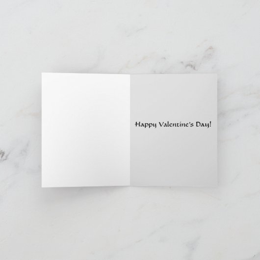 Carte Saint-Valentin avec des illustrations du coe (Intérieur)