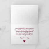 Carte Saint-Valentin avec deux Coeurs d'aquarelle (Intérieur)