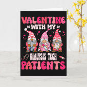 Carte Saint-Valentin avec mon technicien de dialyse Sain (Fleur jaune)
