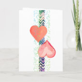 Carte Saint-Valentin avec oiseaux Sois mon Valenti (Dos)