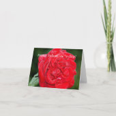 Carte Saint-Valentin avec Rose rouge (Devant)