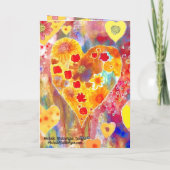 Carte Saint-Valentin avec roses, rouges, jaunes, b (Dos)