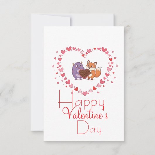 Carte Saint-Valentin avec un ami  (Devant)
