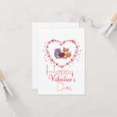 Carte Saint-Valentin avec un ami  (Devant/Arrière en situation)