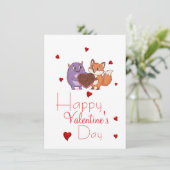 Carte Saint-Valentin avec un ami  (Debout devant)