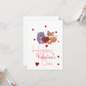 Carte Saint-Valentin avec un ami  (Devant/Arrière en situation)