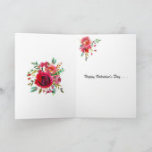 Carte Saint Valentin avec un couple de danses (Intérieur)