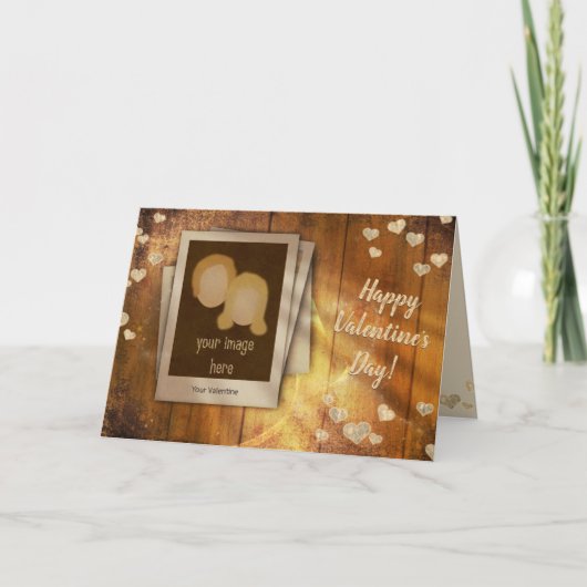 Carte Saint Valentin avec votre photo (Devant)