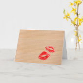Carte Saint-Valentin Baiser Minimaliste (Fleur jaune)