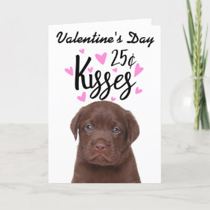 Carte Saint Valentin baisers ...du chien