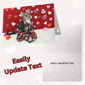 Carte Saint-Valentin Bandit - Chat / Kitten