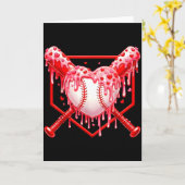 Carte Saint-Valentin Baseball Garçons Crème Glacée Goutt (Fleur jaune)