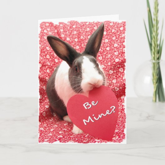 Carte Saint Valentin "Be Mine" (Devant)