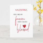 Carte Saint Valentin Béni pour l'amour perpétuel Religie (Fleur jaune)