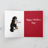 Carte Saint Valentin Bernese Mountain Dog (Intérieur)