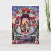 Carte Saint-Valentin bouledogue (Devant)
