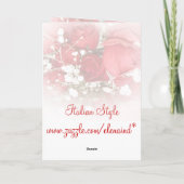 Carte Saint Valentin Bouquet rose (Dos)