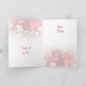 Carte Saint Valentin Bouquet rose (Intérieur)