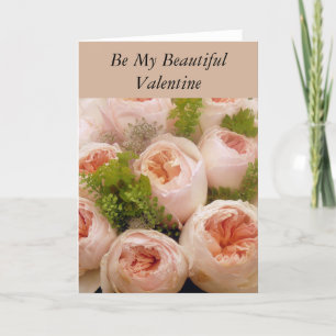 Carte Saint Valentin Bouquet Rose romantique