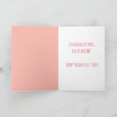 Carte Saint-Valentin Cadre cardiaque | Étrange ensemble (Intérieur)