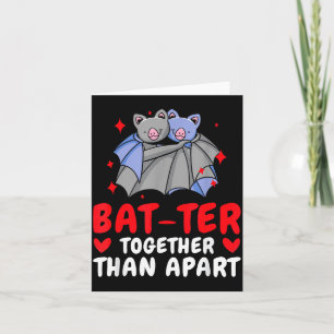 Carte Saint-Valentin Câlins Chauves-Souris Mignons Coupl