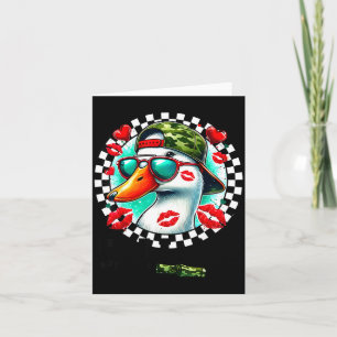 Carte Saint-Valentin Canard Chasse Camo Appelle Moi Tout