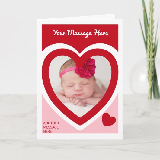 Carte Saint-Valentin Candy Hearts Box Photo personnalisé (Devant)