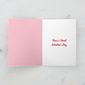 Carte Saint-Valentin Candy Hearts Box Photo personnalisé (Intérieur)