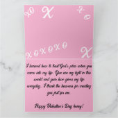 Carte Saint-Valentin Chéri (Intérieur)