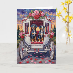 Carte Saint-Valentin Chien Blue Heeler