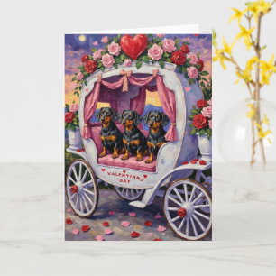 Carte Saint-Valentin Chien Dachshund