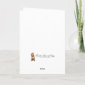 Carte Saint-Valentin Chien Doodle (Dos)