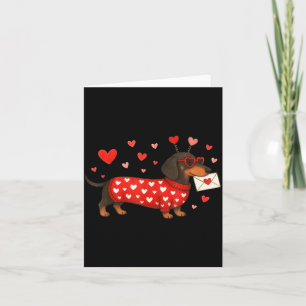 Carte Saint-Valentin Chien Mignon Chien Teckel Pour Mama