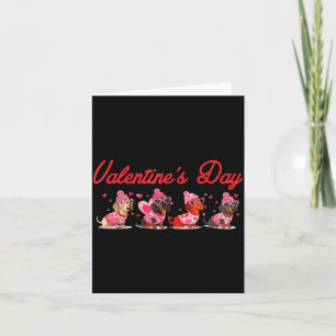 Carte Saint-Valentin Chien Mignon Dachshund Chiens Pour 