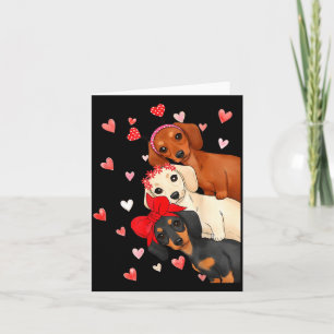 Carte Saint-Valentin Chien Mignon Dackel Chiens Pour Chi