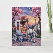 Carte Saint-Valentin Chien Setter Anglais (Devant)