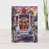 Carte Saint-Valentin Chien Weimaraner  (Devant)