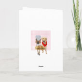 Carte Saint-Valentin Chiens Drôles pour Chéri (Dos)