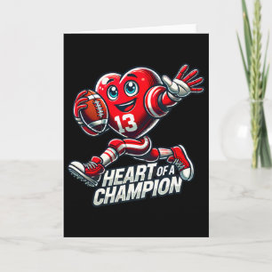 Carte Saint-Valentin Cœur d'un champion de football Desi