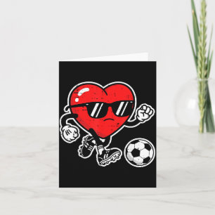 Carte Saint-Valentin Cœur Football Garçons Enfants Vous