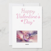 Carte Saint Valentin, coeur Saint Valentin (Dos)