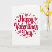 Carte Saint-Valentin coeurs 3D rouges (Fleur jaune)