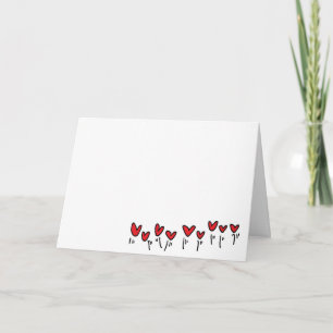 Carte Saint-Valentin "Coeurs de saut"