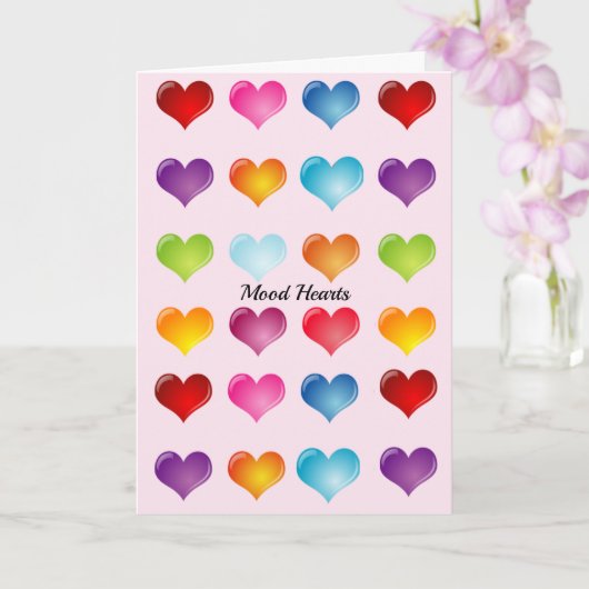 Carte Saint Valentin Coeurs d'humeur Ajouter un texte po (Orchidée)
